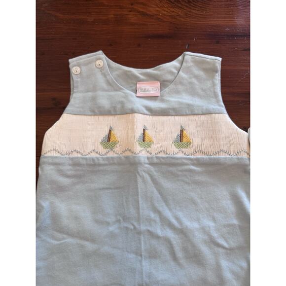 Lullaby Set Smocked Sailboat Toddler Boy Top Shirt 2T NWT - Picture 2 of 6
